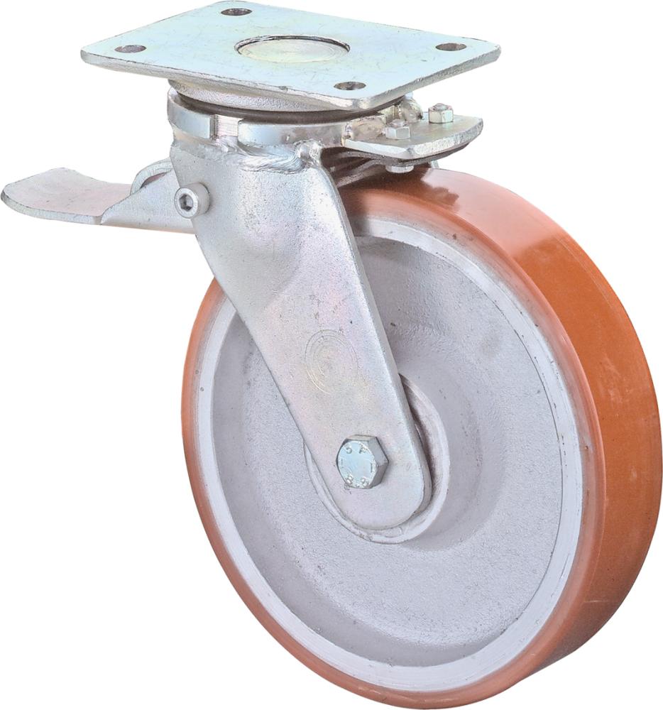 Lenkrolle BS ROLLEN, 300/75mm RR120.B15 Pl.,Poly.Guss,KL,FestRR120.C10.301 BS ROLLEN