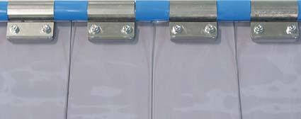 Streifenvorhang NEUTRAL, Typ4/80 transparent Lamelle B400xS4 mm H bis 2000 mm Bef.-Art U