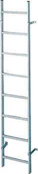 Schachtleiter ZARGES, verzinkt 11 Sprossen LW300 mm ZARGES