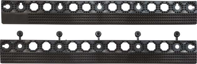 Bodenrost MILTEX, YOGA GRIP Ultra schwarz B50xT50 cm