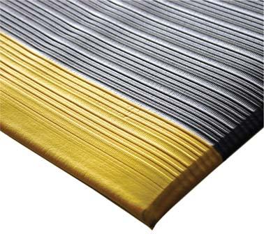 Anti-Ermüdungsmatte COBA, 0.9m x lfm., grau/gelb