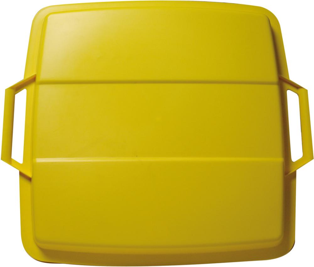 Deckel NEUTRAL, 90 l gelb für Transportbehälter