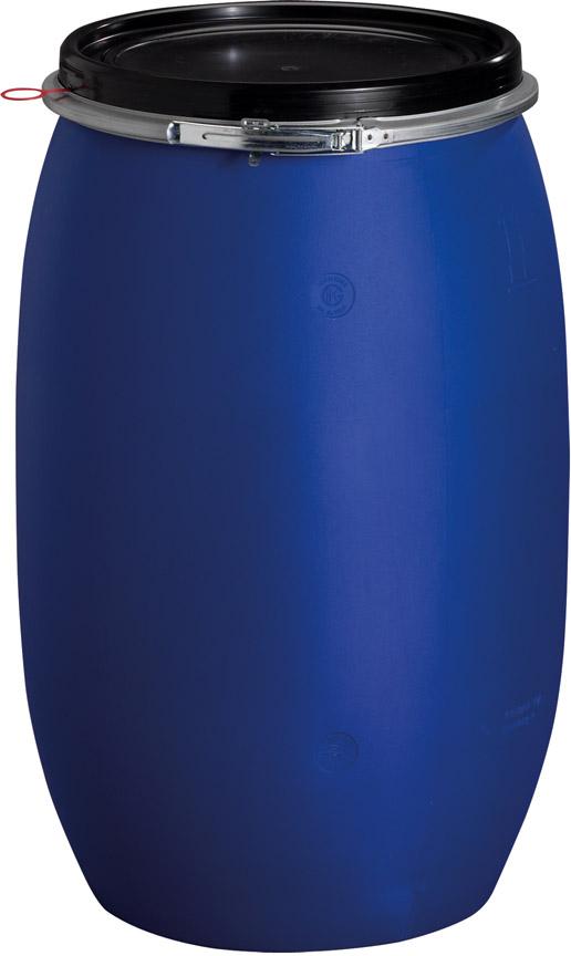 Weithalsfass NEUTRAL, 120 l blau D490xH800 mm Öffnung D395 mm