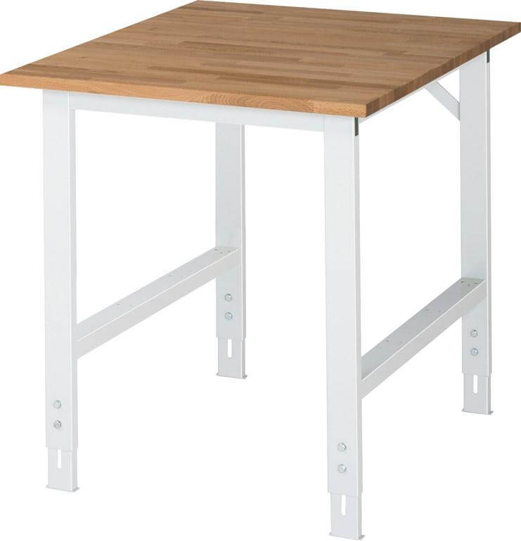 Arbeitstisch RAU, Tom - Buche-Platte B750xT1000xH760-1 080mm Buche-Massiv-Platte