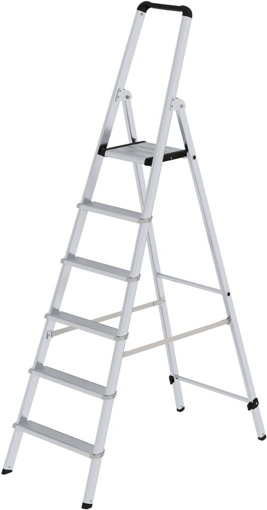 Alu-Stehleiter MUNK, ML 6 Stufen Gesamthöhe 2,01 m Arbeitshöhe bis 3,40 m
