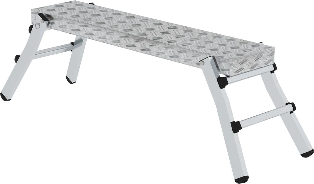Alu-Arbeitsdiele MUNK, Plattform B1390xT290 mm Plattformhöhe 0,50 m Arbeitshöhe bis 2,50 m