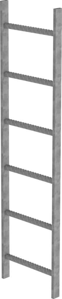 Schachtleiter MUNK, 6 Sprossen L 1,68 m B440 mm LW 300 mm Stahl verzinkt