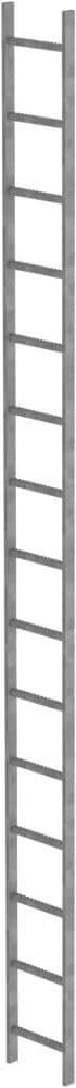 Schachtleiter MUNK, 15 Sprossen L 4,20 m B440 mm LW 300 mm Stahl verzinkt