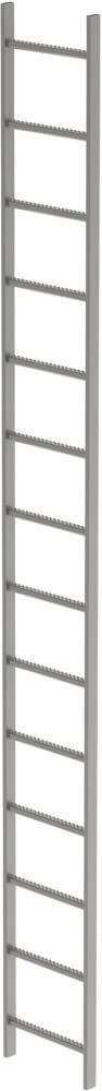 Schachtleiter MUNK, 14 Sprossen L 3,92 m B440 mm LW 300 mm Edelstahl V4A