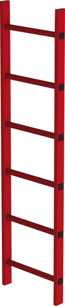 Schachtleiter MUNK, 6 Sprossen L 1,68 m B450 mm LW 300 mm GFK