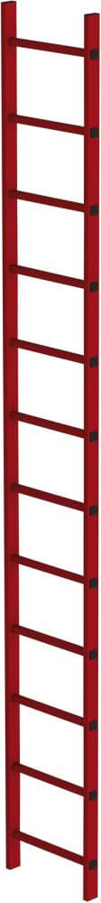 Schachtleiter MUNK, 12 Sprossen L 3,36 m B450 mm LW 300 mm GFK