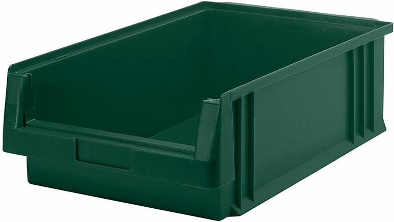 Sichtlagerkasten LA-KA-PE, PLK 1c B315xT500xH150 mm grün LA-KA-PE