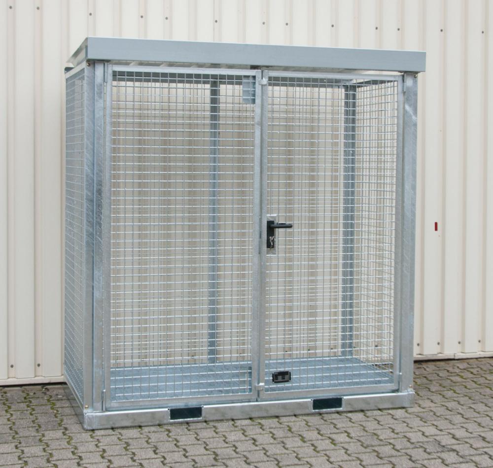 Gasflaschen-Container BAUER, 2115x1155x2260 mm