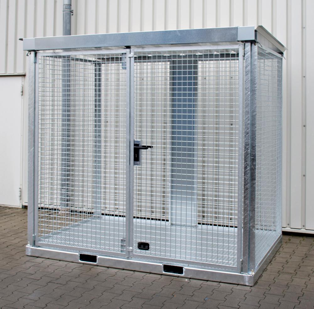 Gasflaschen-Container BAUER, 2535x1575x2260 mm