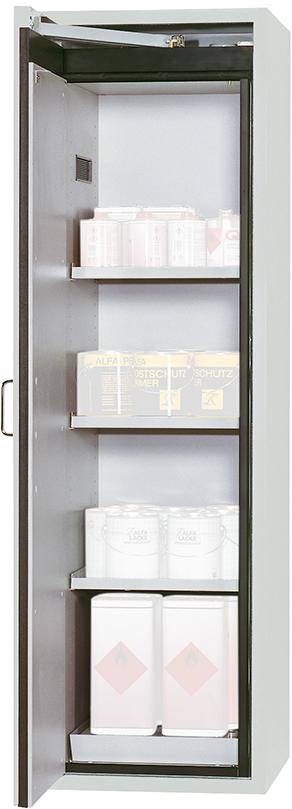 Gefahrstoffschrank S-Classic-90 ASECOS, Gefahrstoffschr. S-Clas90B600mm,6VA,R7035