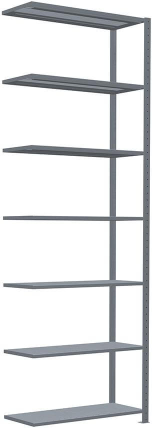 Steckregal SCHULTE LAGERTECHNIK, B1000xT400xH3000 mm Anbaufeld 7 Böden vzk Fachlast 150kg