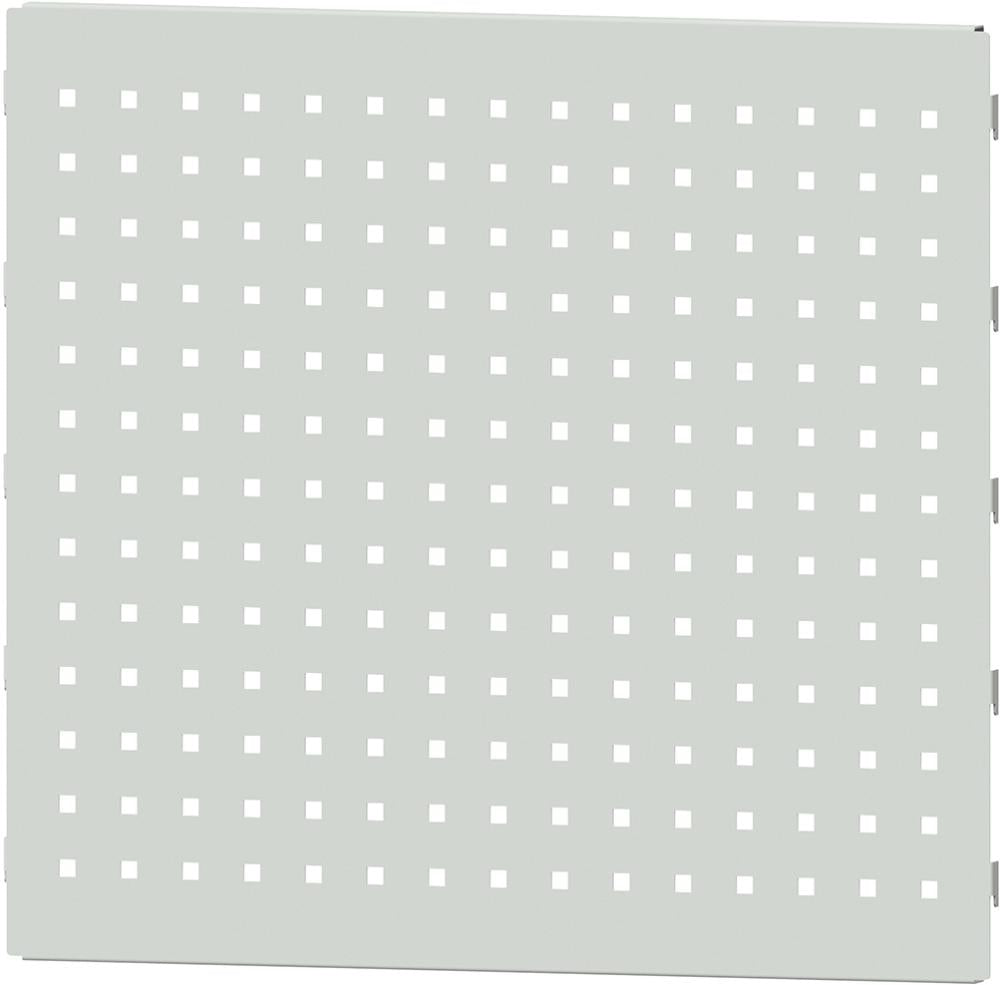 Lochblechwand ANKE, B612xH566mm RAL 7035 für Vertikalauszug