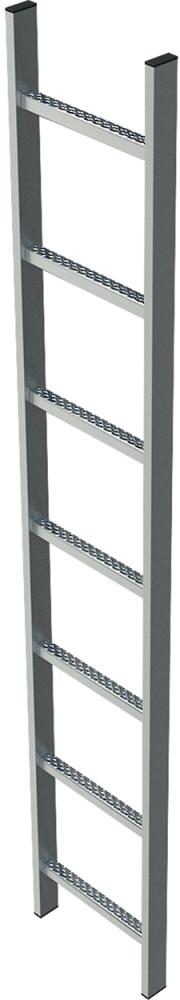 Schachtleiter ZARGES, Edelstahl 5 Sprossen LW300 mm ZARGES
