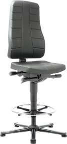 BIMOS, Bimos Arbeitsstuhl 9641-2571 All-In-One 3 Sitzhöhe 570-830 mm mit Gleiter, Kst. schwarz
