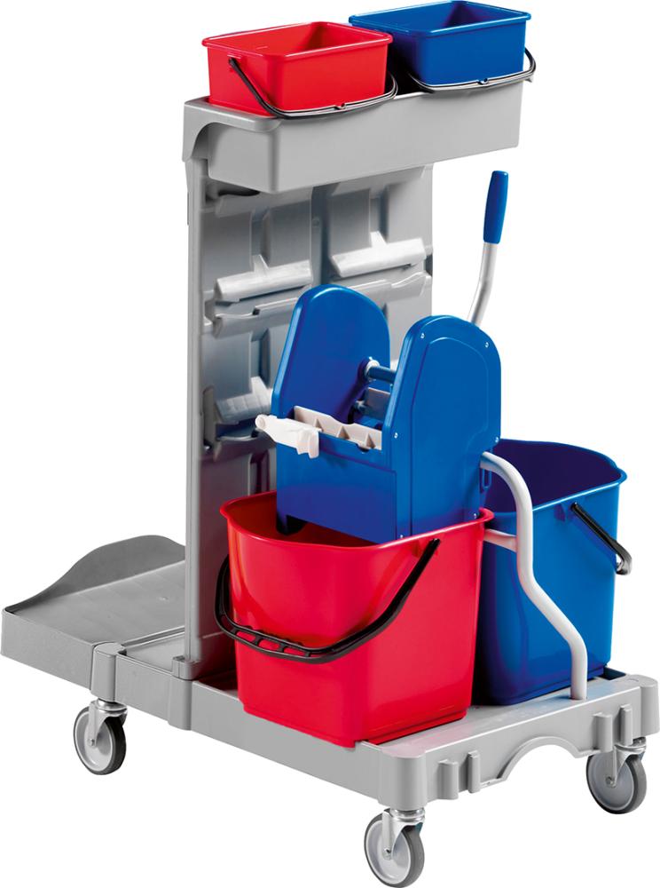 Reinigungswagen PRECITOOL, Poly II 970x680x1110 2x15l
