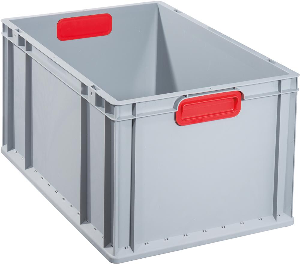 EuroBox PRECITOOL, 632,600x400x320mmGriffe geschl.,grau/rot