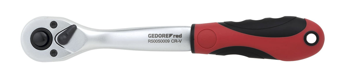 GEDORE 2K-Umschaltknarre 3/8 gekröpft 206 mm Rückschwenkwinkel 10°