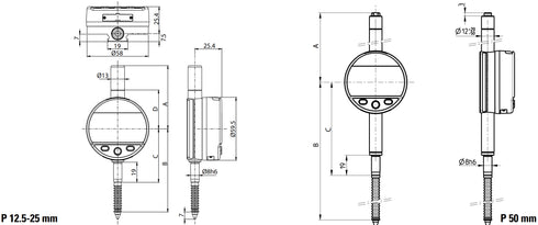 Messuhren S_Dial WORK Advanced IP67