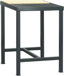 Schweißtisch KLW, 7016 625x625x850 Rost/Schamott