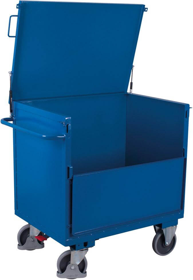 Blechkastenwagen VARIOFIT, 500 kg 1190x790 mm mit Deckel VarioFit