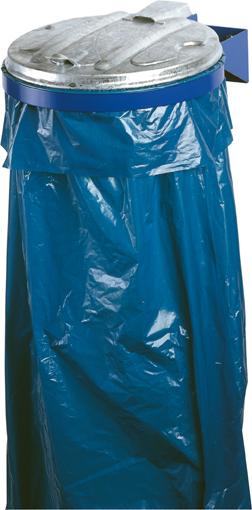 Abfallsammler VAR, 120 l blau Wandbef. ME-Deckel VAR