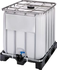 Container NEUTRAL, 1000 l Standardmit Kunststoffpalette WERIT