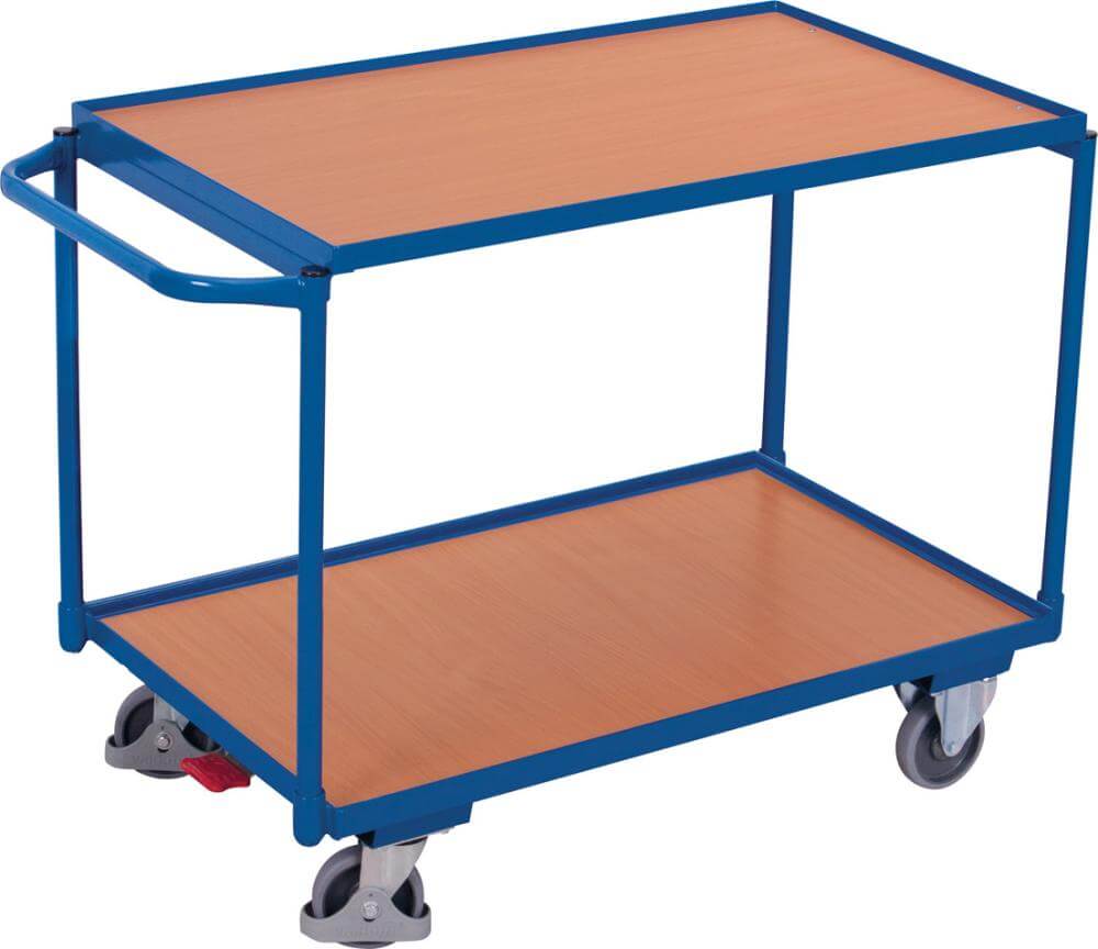Tischwagen VARIOFIT, 985x590 2 Ladefl.Griff waag. VarioFit
