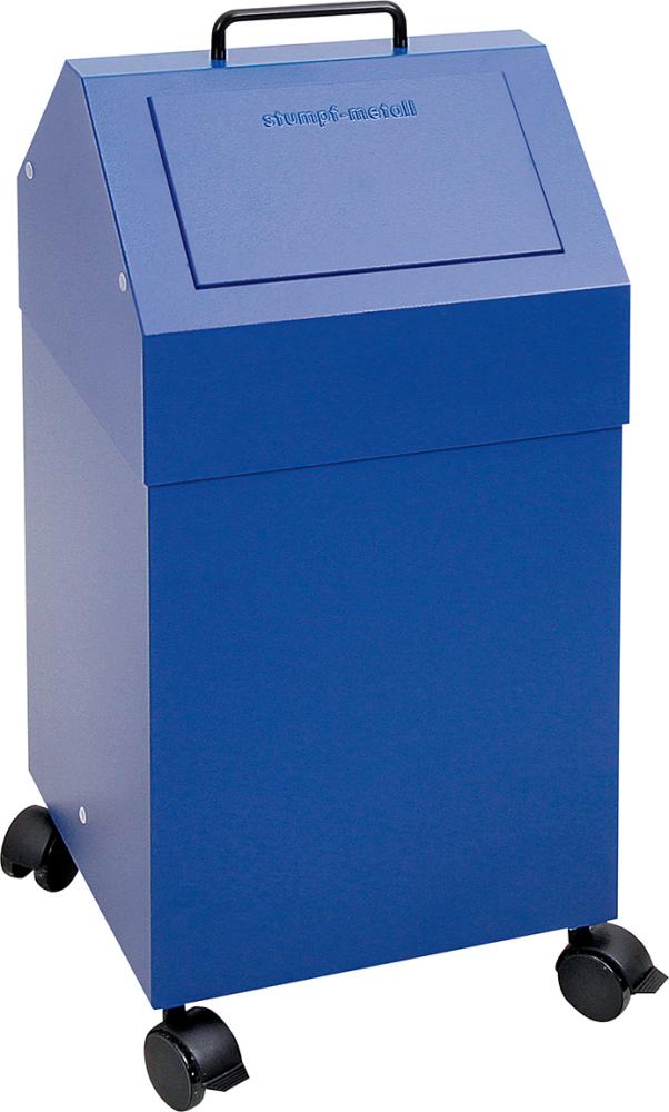 Wertstoffsammler STUMPF, 45l fahrbar, blau