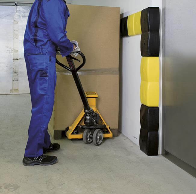 Wand-Schutzprofil ASECOS, 500 breit PE gelb VE 2 St