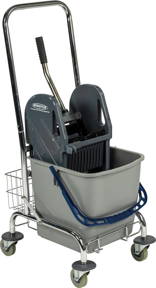 Einfachfahreimer NEUTRAL, chrom 1x27l m.Presse