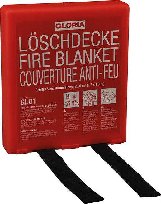 Löschdecke GLORIA, GLD 1 B1200xT1800 mm inkl. Box Gloria