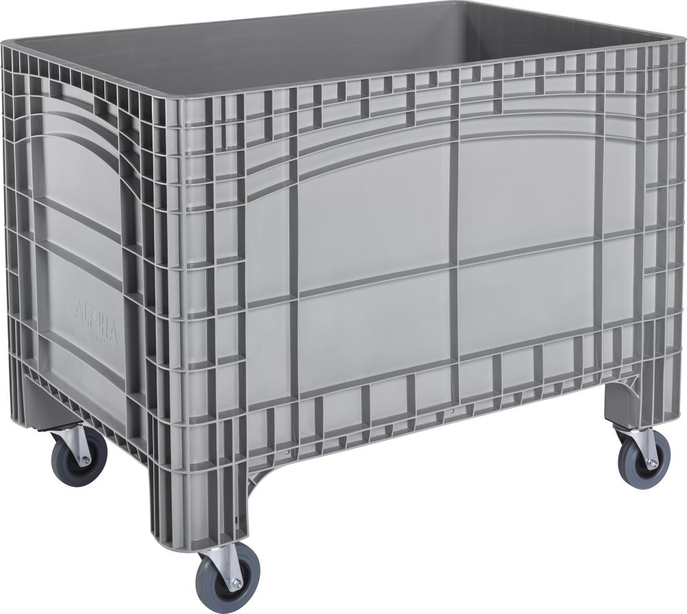 Großbehälter NEUTRAL, PE,4 Räder 1200x800x940mm,gr