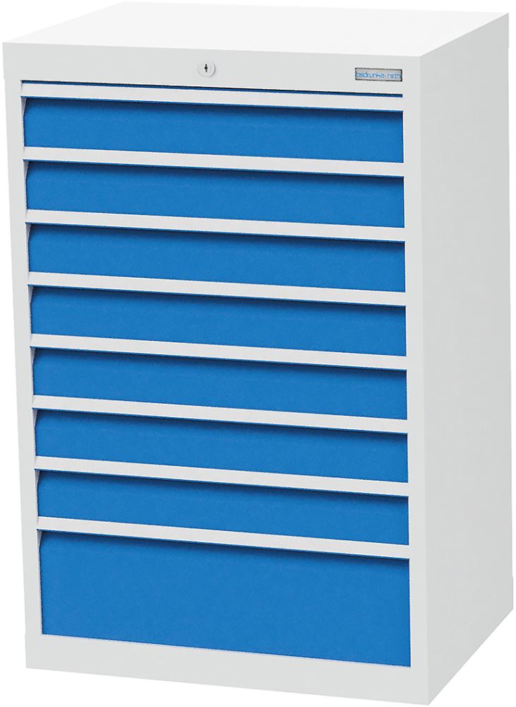 Schubladenschrank BEDRUNKA + HIRTH, T500 680 mm, 8 Sbl. VA