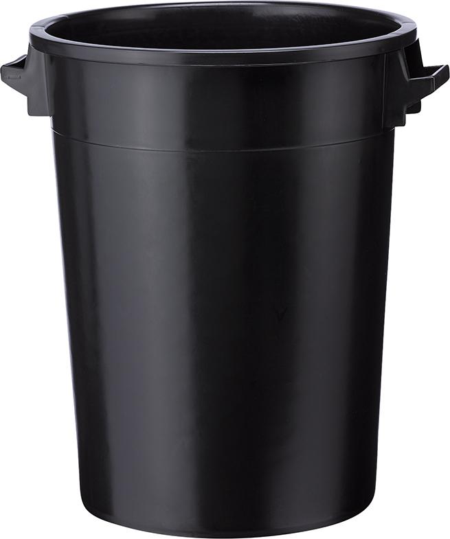 Kunststoff-Tonne NEUTRAL, schwarz Inhalt: 100 Liter