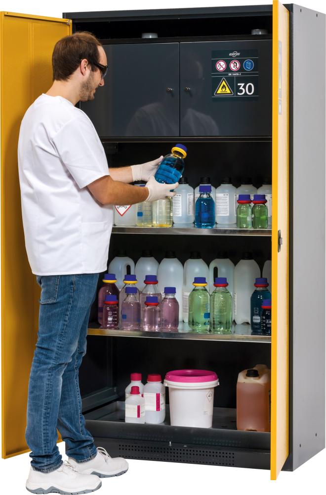 Chemikalienschrank ASECOS, gelb 2 FB, BoWa, LoBle