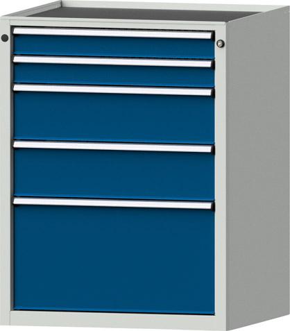 Schubladenschrank ANKE, 3009 600x600mm, 5 SL,7035/5010