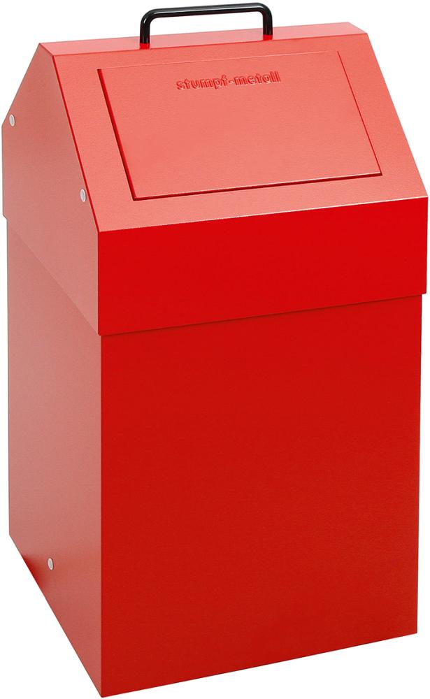 Wertstoffsammler STUMPF, 45 l rot stationär stumpf