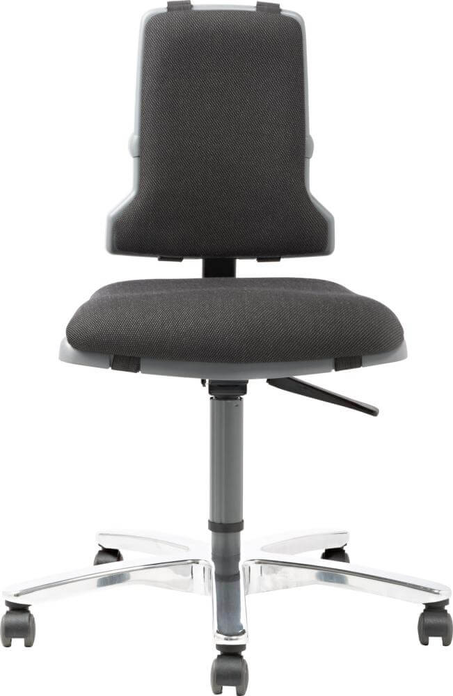 BIMOS, Bimos Arbeitsstuhl 9816-UL01 Sintec 160 Sitzhöhe 450-600 mm mit Gleiter,Stoff schwarz
