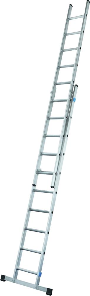 Schiebeleiter ZARGES, 2tlg. 2 x 10 Sprossen Leiterlänge max 4,90 m Arbeitshöhe 5,65 m ZARGES