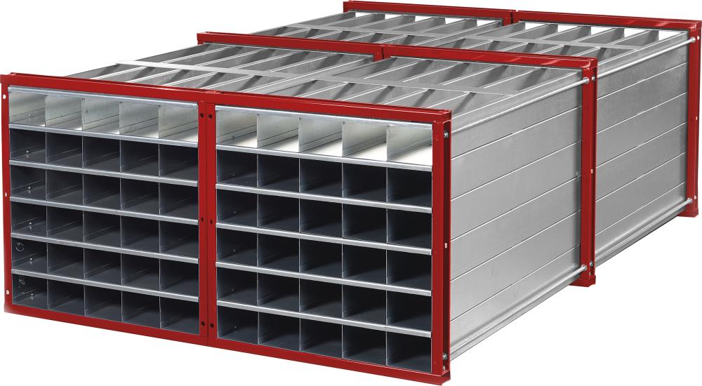 Wabenregal NEUTRAL, RWR-16/3 1000x1000x3000 16 Fächer RAL 3000