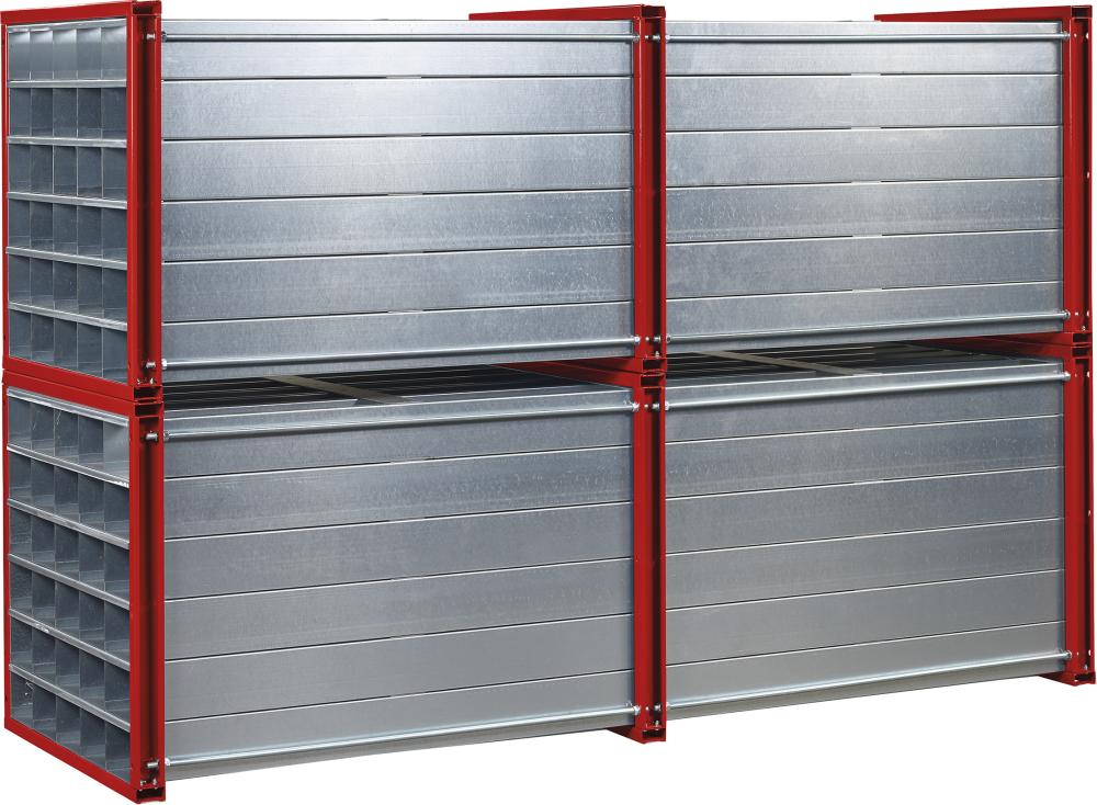 Wabenregal NEUTRAL, RWR-30/3 1000x1000x3000 30 Fächer RAL 3000