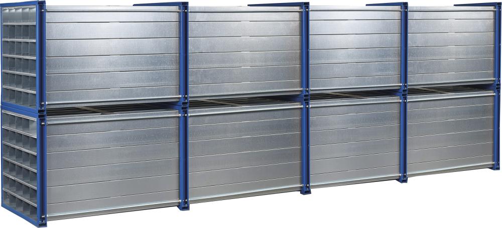Wabenregal NEUTRAL, RWR-30/6 1000x1000x6000 30 Fächer RAL 5010