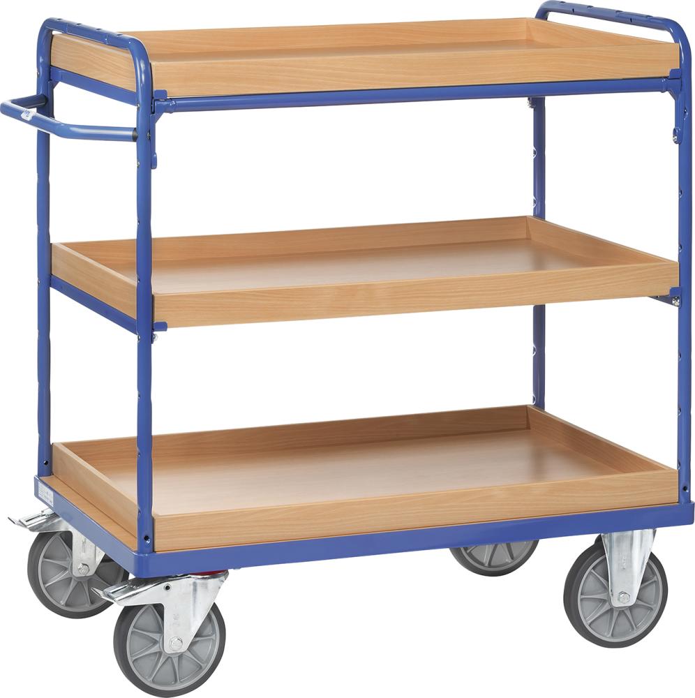 Etagenwagen FETRA, mit Kästen 3 Böden 1000x700mm