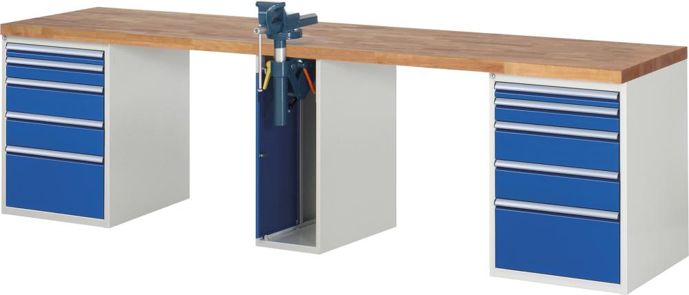 Werkbank RAU, Serie 7000 Modell 7511-0 B3000 x T700 x H840 mm