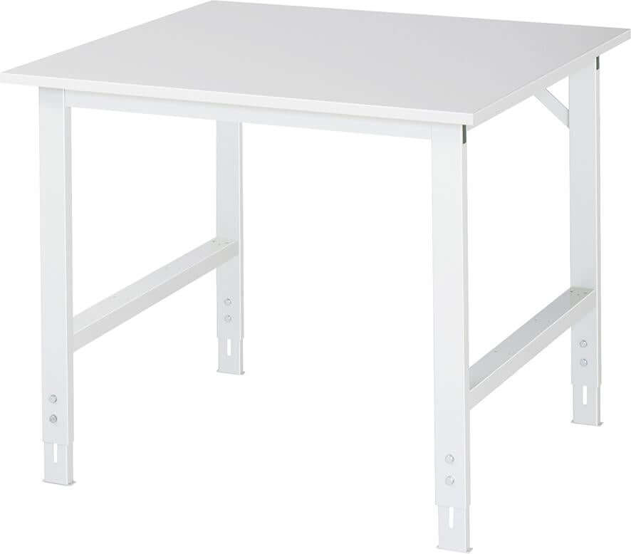 Arbeitstisch RAU, Tom - EGB-Melamin-Platte B1000xT1000 xH760-1080mm EGB-Melamin-Platte
